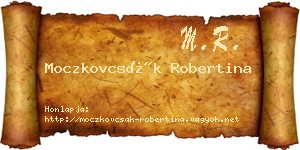 Moczkovcsák Robertina névjegykártya